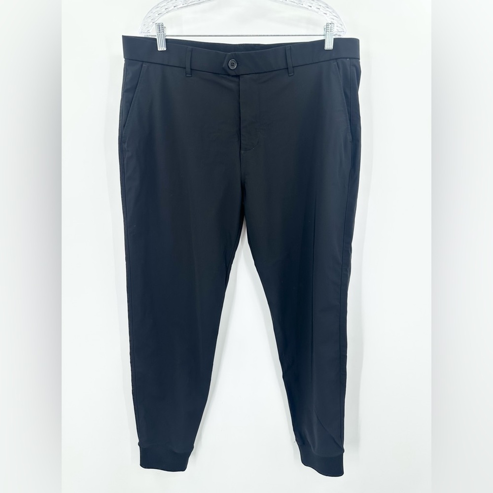 Greyson Montauk Tailored Fit Lightweight Stretch Joggers Men's Black Size 38